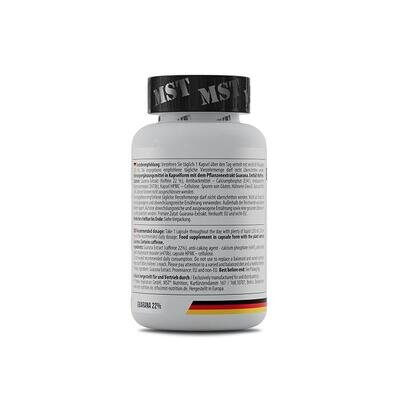 Гуарана 22% MST Nutrition Guarana 22% 500 мг, 120 капсул
