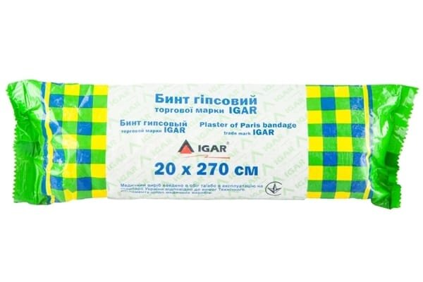 Бинт гіпсовий IGAR 20 х 270 см