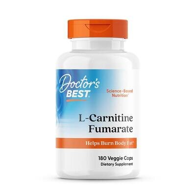 Амінокислота Doctor's Best L-Carnitine Fumarate, 180 капсул