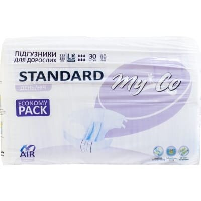 Підгузки для дорослих MyCo Standard, розмір L/3, 30 штук