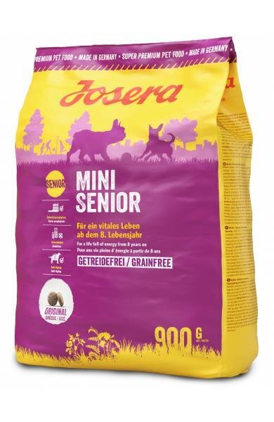 Корм сухий Josera Mini Senior для собак дрібних порід з лососем, 900 г