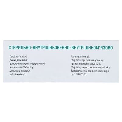 Нейроксон розчин д/ін. 500 мг/4 мл по 4 мл №10 (5х2) в амп.