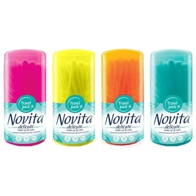 Ватні палички Novita Delicate в круглій банці, 50 штук