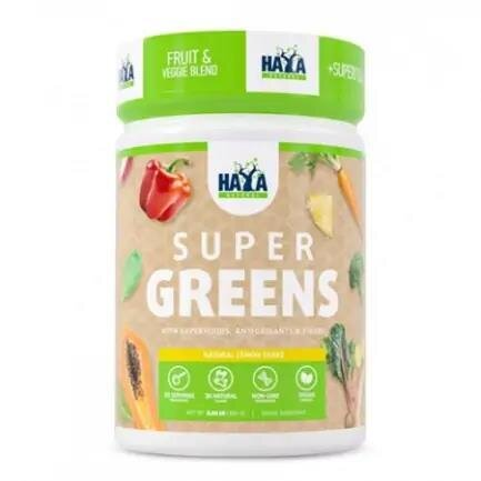Комплекс рослинно-мінеральний Haya Labs Super Greens лимон, 300 г