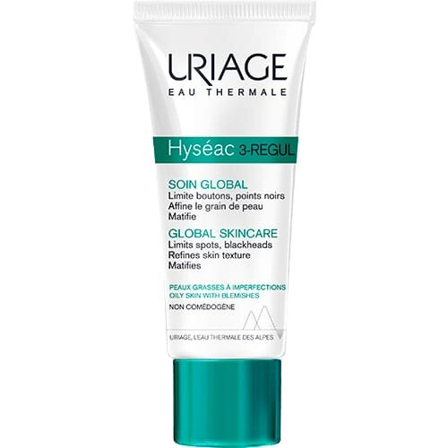 Крем для обличчя Uriage Hyseac 3-Regul Global Skincare універсальний догляд для комбінованої шкіри, 40 мл