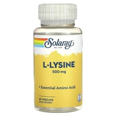 L-лізин Solaray L-Lysine 500 мг, 60 капсул