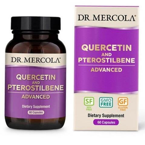 Кверцетин та птеростильбен Dr. Mercola Quercetin and Pterostilbene Advanced, 60 капсул