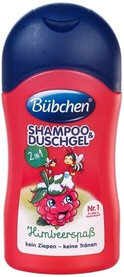 Шампунь і гель для душу Bubchen 2 в 1 Солодка малина, 50 мл