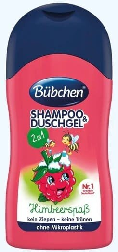 Шампунь і гель для душу Bubchen 2 в 1 Солодка малина, 50 мл