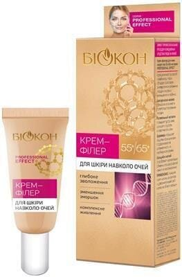 Крем-філлер для шкіри навколо очей Біокон Professional Effect 55+/65+, 25 мл