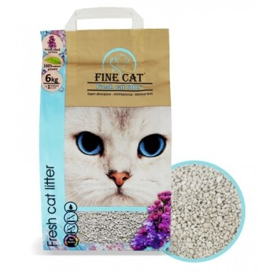 Наповнювач для туалету Fine Cat бентонітовий, 6 кг