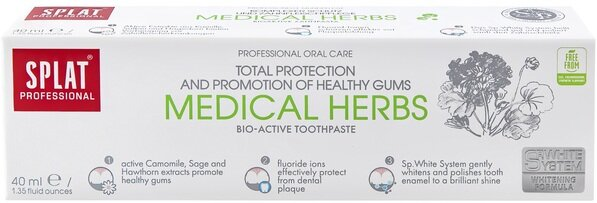 Зубна паста Splat Professional Medical Herbs Лікувальні трави Compact, 40 мл