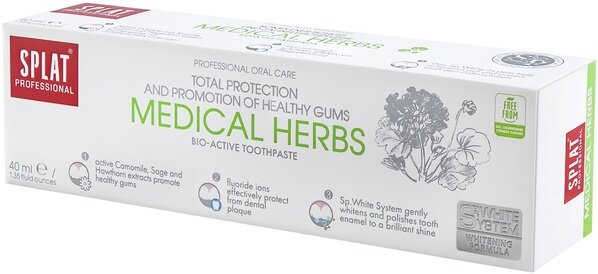 Зубна паста Splat Professional Medical Herbs Лікувальні трави Compact, 40 мл