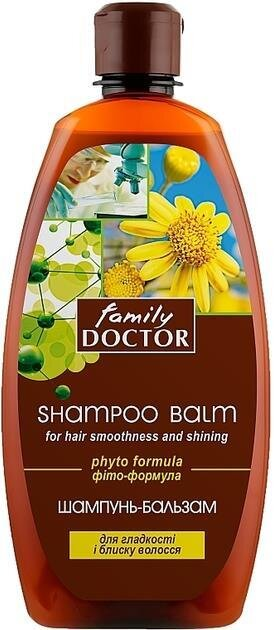 Шампунь-бальзам Family Doctor Фіто-формула для гладкості і блиску волосся, 500 мл