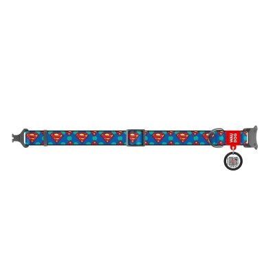 Нашийник для кішок Collar WAUDOG Nylon Супермен, ширина 20 мм, довжина 24-40 см