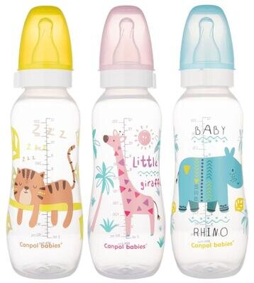 Пляшечка Canpol Babies 59/205 Веселі звірята BPA Free, 330 мл