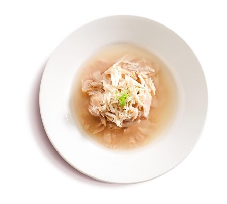 Корм вологий Cherie Flaked Yellowfin Mix Skipjack Tuna & Chiken для котів з ніжними шматочками тунця та курки в соусі, 80 г