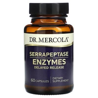 Серрапептаза Dr. Mercola Serrapeptase Enzymes ферменти, 60 капсул