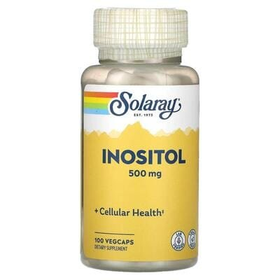 Інозітол Solaray Inositol 500 мг, 100 вегетаріанських капсул
