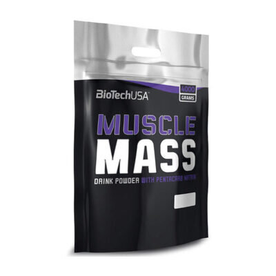 Гейнер Biotech Muscle Mass strawberry, 4 кг