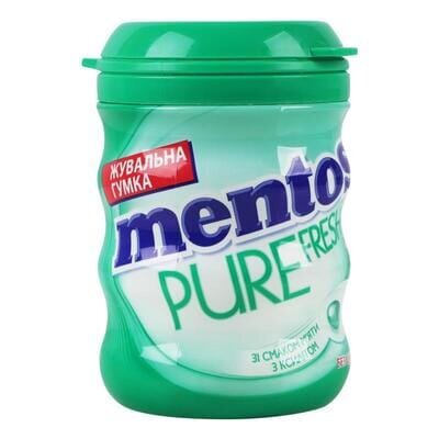 Жувальна гумка Mentos Pure Fresh зі смаком М'яти, 56 г