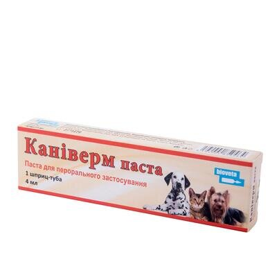 Каніверм від глистів для кішок і собак паста, 4 мл