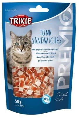 Ласощі для кішок Trixie 42731 Premio Tuna Sandwiches з тунцем, 50 г