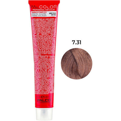 Крем-фарба для волосся Palco Professional Color № 7.31 блонд середній попелястий золотистий, 100 мл