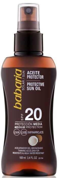 Олія сонцезахисна Babaria Sun SPF20 для тіла, 100 мл