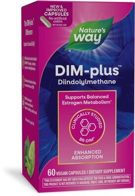 Метаболізм естрогенів DIM-Plus Nature's Way DIM-Plus Estrogen Metabolism, 60 вегетаріанських капсул