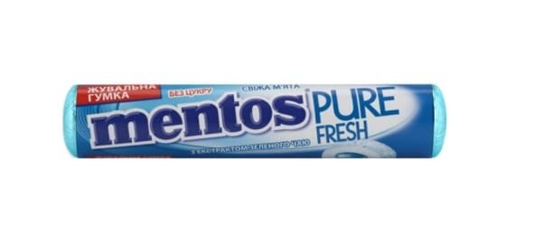 Жувальна гумка Mentos Pure Fresh зі смаком Свіжої м'яти, 15,75 г