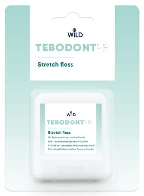 Зубна нитка Dr. Wild Tebodont-F з олією чайного дерева (Melaleuca Alternifolia) і фторидом натрію, 50 м