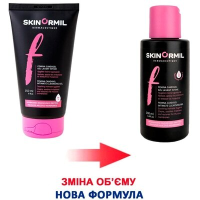 Гель для інтимної гігієни Skinormil Femina Candigel при грибковій інфекції інтимної зони, 100 мл