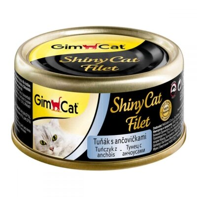 Корм вологий для кішок GimCat Shiny Cat Filet з тунцем і анчоусами, 70 г