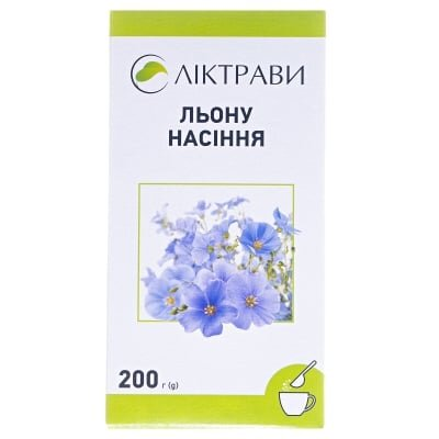 Льону насіння по 200 г у пач. з внут. пак.