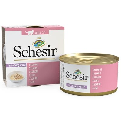 Консерви для котів Schesir Salmon Natural лосось у власному соку, 85 г