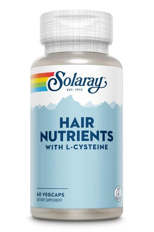 Комплекс для волосся Solaray Hair Nutritens, 60 веганських капсул