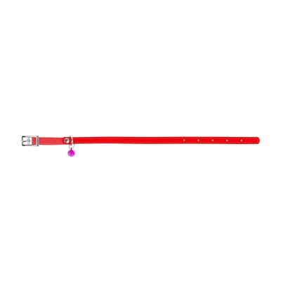 Нашийник для кошенят Collar 32483 WAUDOG Glamour з гумкою, ширина 9 мм довжина 22-30 см, червоний