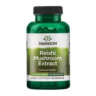 Гриба Рейші екстракт Swanson Reishi Mushroom Extract Standardized 500 мг, 90 капсул