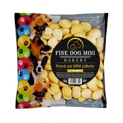 Печиво для маленьких порід собак Fine Dog mini Bakery Міні Класік з мукою, злаками та клітковиною, 80 г
