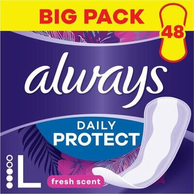 Прокладки щоденні Always Daily Protect Long Свіжий аромат, 48 штук