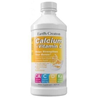 Кальцій та вітамін D3 питна форма Earth's Creation Calcium & VitD3 Drink, 473 мл