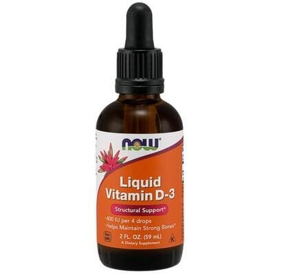 Вітамін Д-3 NOW Vitamin D-3 400 МО рідкий, 59 мл
