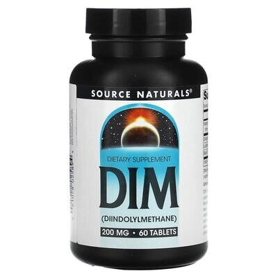 Диіндолілметан Source Naturals DIM 200 мг, 60 таблеток