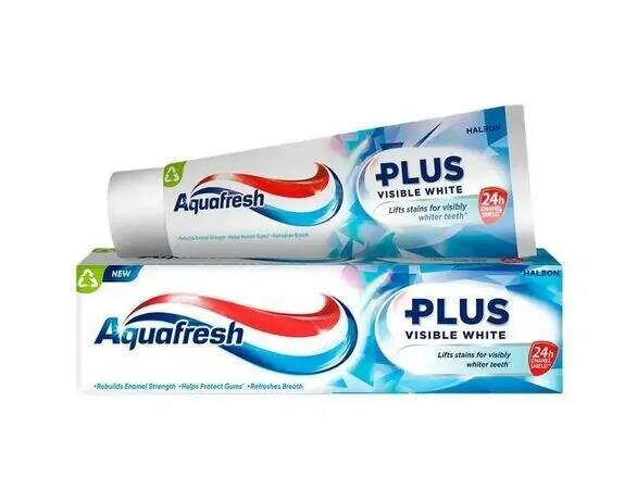 Зубна паста Aquafresh Плюс видимий ефект, 75 мл