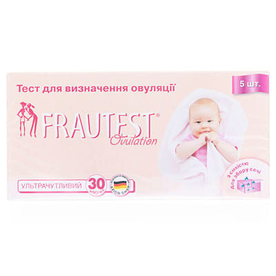 Набір тестів Frautest Ovulation для визначення овуляції, 5 штук