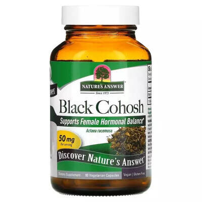 Клопогон Nature's Answer Black Cohosh Full Spectrum Herb 50 мг, 90 вегетаріанських капсул