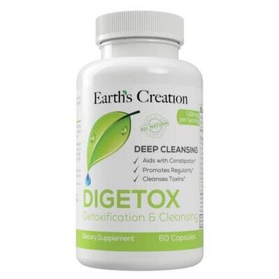 Добавка для очищення організму Earth's Creation Digetox, 60 капсул