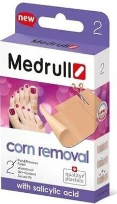 Пластир мозольний Medrull Corn removal з саліциловою кислотою 4 см х 6 см, 2 штуки