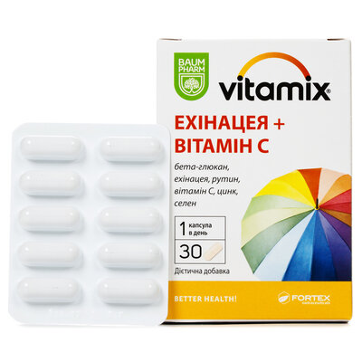 Вітамікс ехінацея + вітамін С Baum Pharm таблетки №30